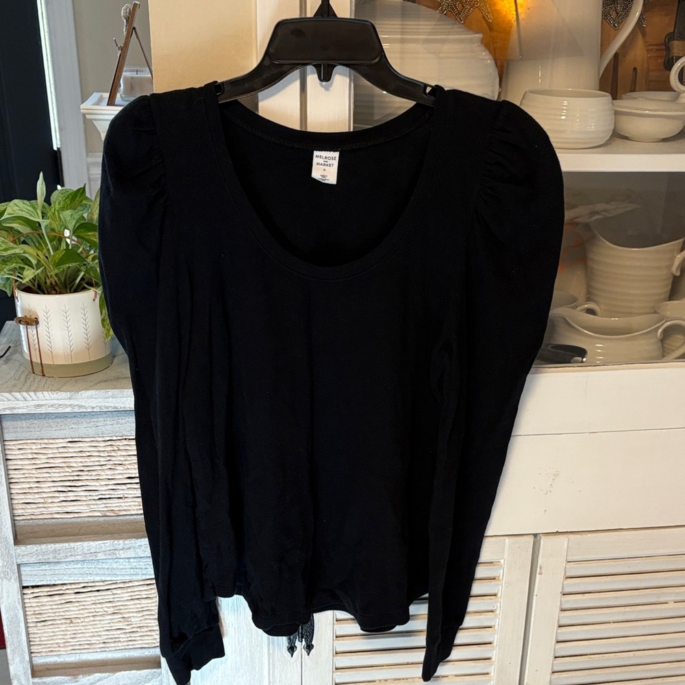 Melrose and Market Charcoal Knit Top